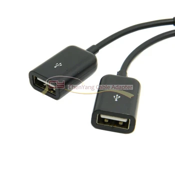 

Micro USB Host OTG Adapter Cable with Dual Port Hub for Galaxy S5 S4 S3 Note2 Note3 Note4 Phone & Tablet