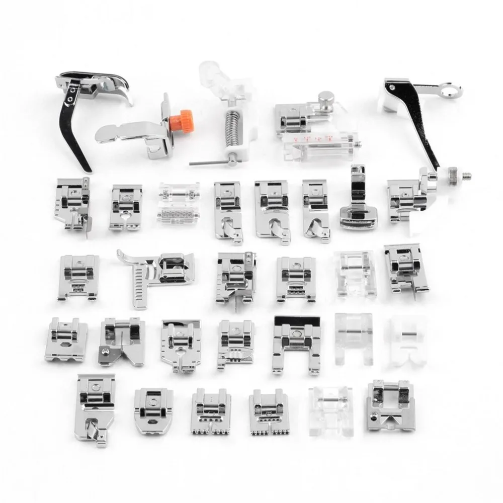

32Pcs/Set Sewing Machine Feet Presser Domestic Sewing Machine Foot Feet Kits For Brother Singer Janome