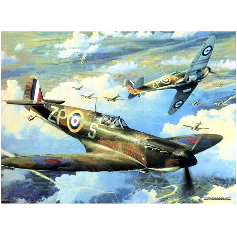Full Square 5d Diamond Embroidery War Airplane Diamond Painting Cross