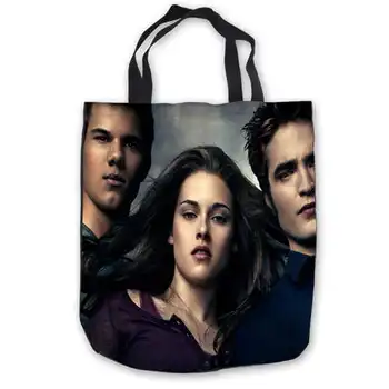 

Custom Canvas Twilight-Movie- (1) Tote Hand Bags Shopping Bag Casual Beach HandBags Foldable 180911-02-8