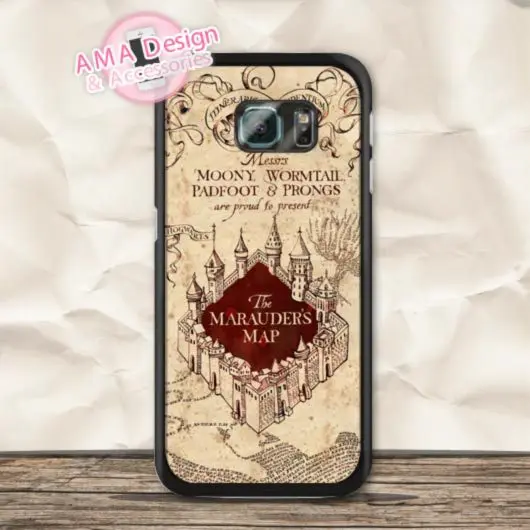 

Funny Harry Potter Marauder's Map Case For Galaxy S9 S8 S7 S6 Edge Plus S5 active S4 mini Win 4 Core 2