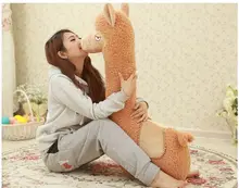 stuffed toy,cute alpaca sheep plush toy, about 95cm throw pillow,sleeping pillow,Christmas gift a7599