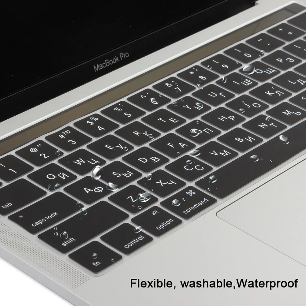 Силиконовая Защитная крышка для клавиатуры для MacBook 13 15 A2159A1989 A1706 A1707 A1990