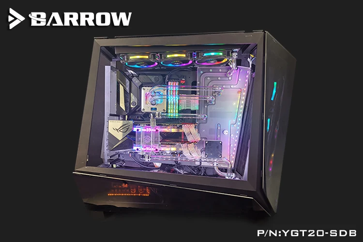 Барроу YGT20-SDB, водные платы для In Win Tou 2,0 Case, для Intel водоблок для процессора и одного/двойного GPU зданий