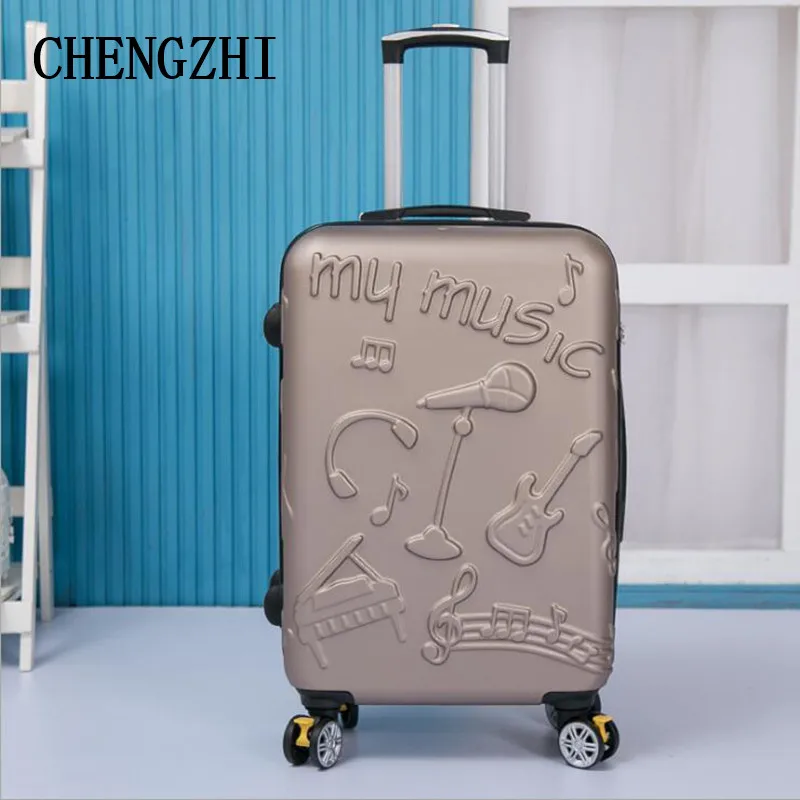 CHENGZHI 2" 24" дюймов женские модные сумки на колёсиках Спиннер высокое качество мужские дорожные сумки чемодан колеса