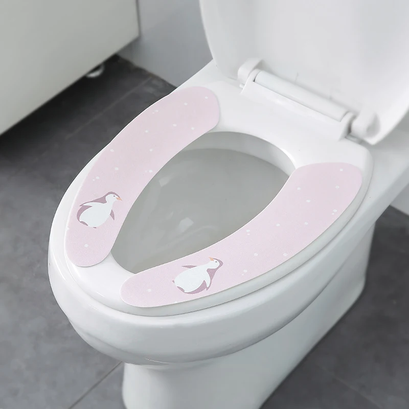 3 for general toilet seat pad cushion summer waterproof sit ring paste type posts | Дом и сад