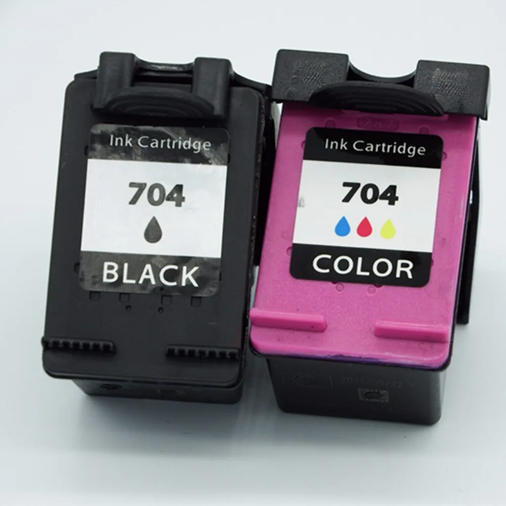 Remanufactured 704XL Ink Cartridges Black & Tri Color For HP 704 XL Deskjet 2010 2060 D2060