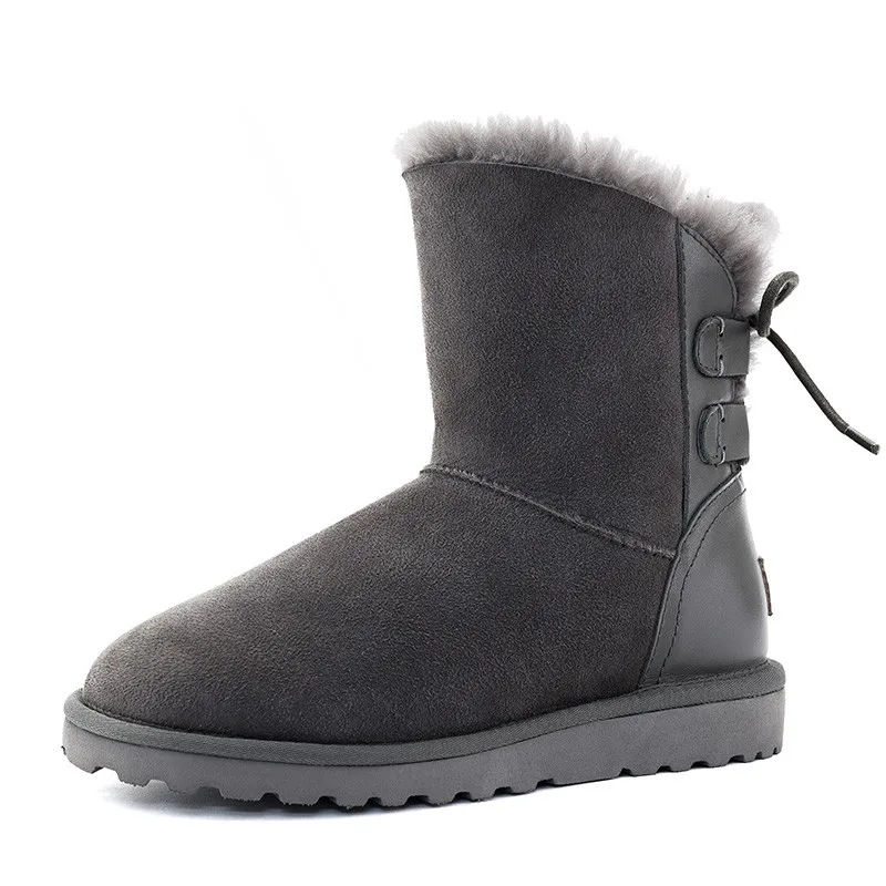 Classic Women Snow Boots 100% Real Fur Genuine Leather Boots Winter Shoes for Women Warm Boots Top Quality Mujer Botas Hand Made Classic Women Snow Boots 100% Real Fur Genuine Leather Boots Winter Shoes for Women Warm Boots Top Quality Mujer Botas Hand Made
