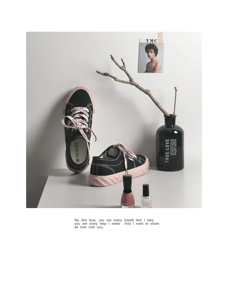 Женская парусиновая обувь; сезон весна; Низкие разноцветные кроссовки; коллекция года; стильные женские кроссовки на шнуровке; женская обувь черного цвета; Вулканизированная обувь; Zapatos De Mujer