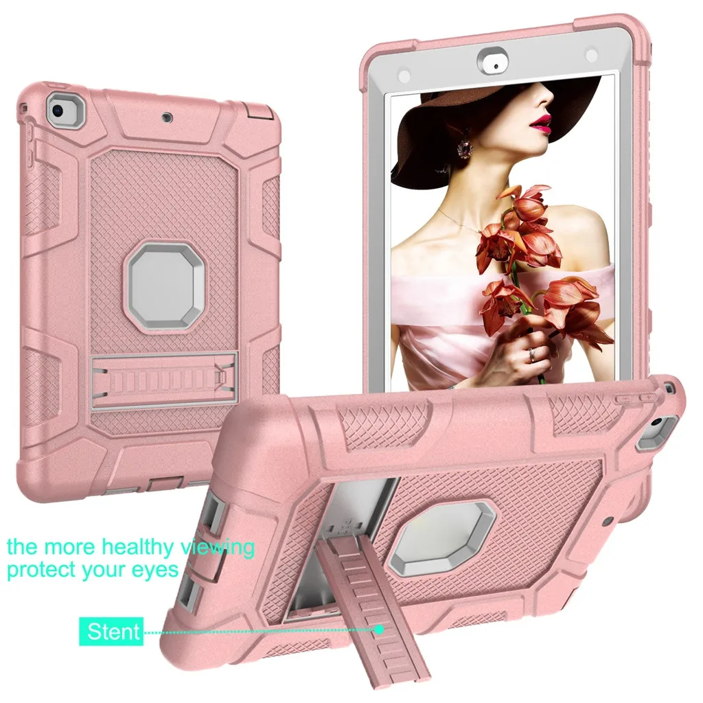 

Hybrid Rugged Drop Protection Cover Built With Kickstand For iPad 9.7 Inch Case