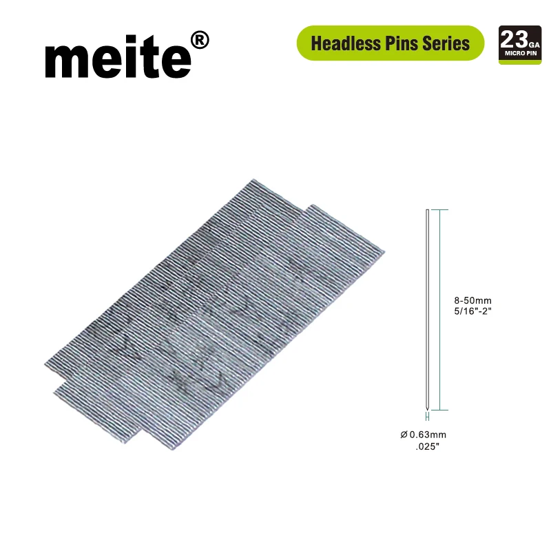 

Meite 10000pcs Finishing Nails in Stainless Steel 8-30MM Length Headless Pins Diameter 0.63mm for meite headless pinner