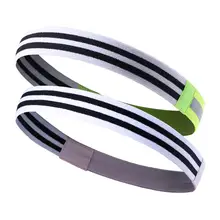 Впитывающая пот Спортивная Повязка На Голову Ночная Светоотражающая полоса нескользящий Силиконовый ободок для волос Эластичный Силиконовый Sweatband идеально подходит для Runnin