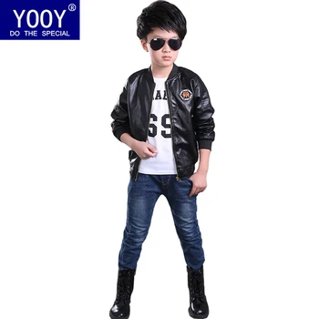 

New Baby Leather Boy Jacket Fleece Jacket Boys Coats Manteau Garcon Kids Jacket