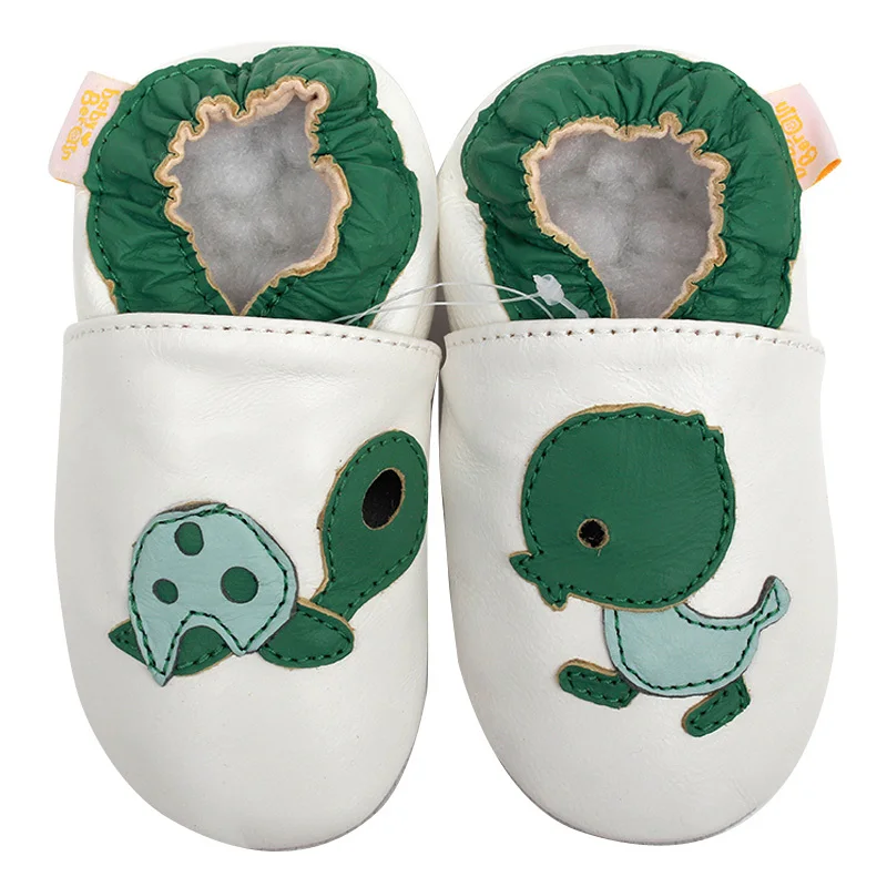 

Newborn Baby Moccasins Animal Leather Baby Shoes White Infant Shoes Boys Toddler Kids Shoes Girl Slipper Soft Sole Baby Shoes