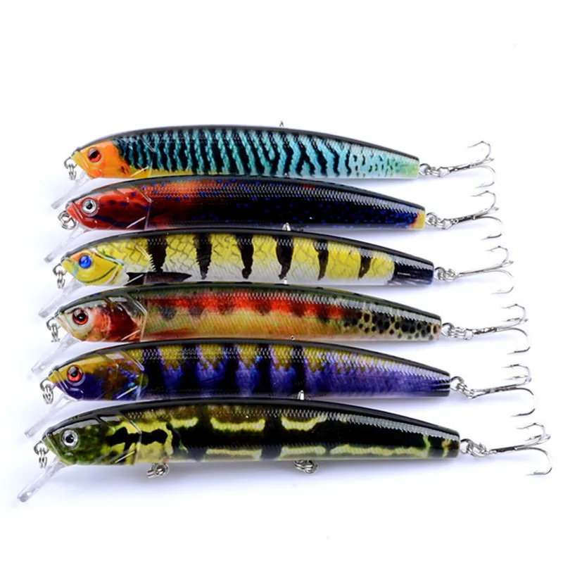 

1PCS Minnow 3D Eyes 15.9g 12.5cm Swim Fish Isca Artificial Fishing Lure Bass Hard Japan Wobbles Fishing Baits Painted Lure YA51