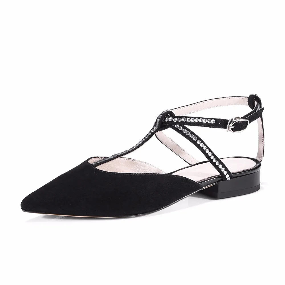 Sexy correa Hebilla Genuino De Verano Gamuza Del Pisos Moda Nueva Llegada Sandalias Zapatos T Niñas grey Furtado Black Damas Arden 2018 Gris wfvqY