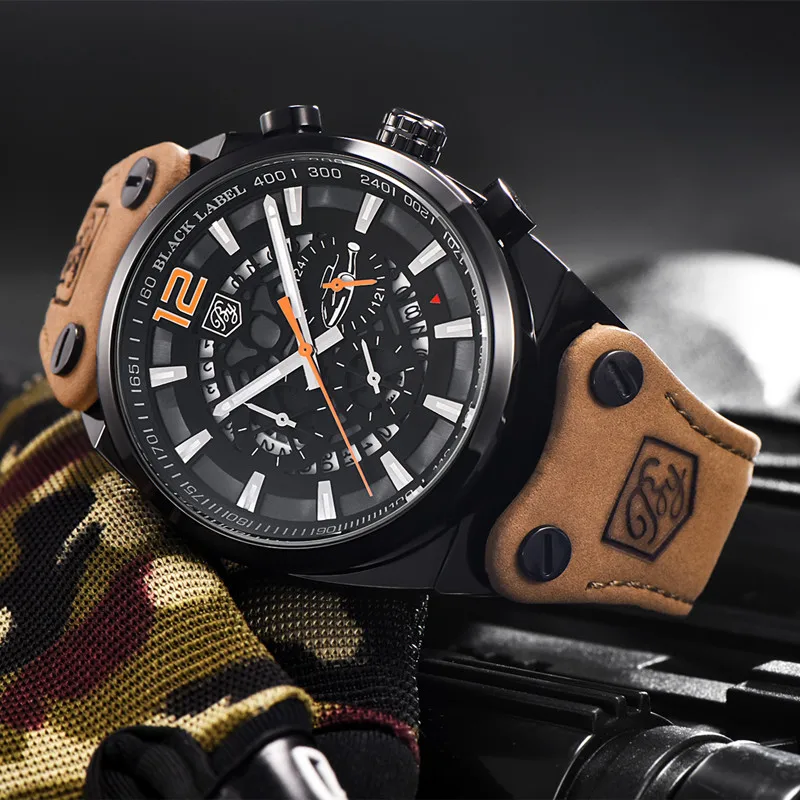Benyar Men Watches Top Brand Luxury Quartz Chronograph Watch Fashion Casual Business Watch Male-6
