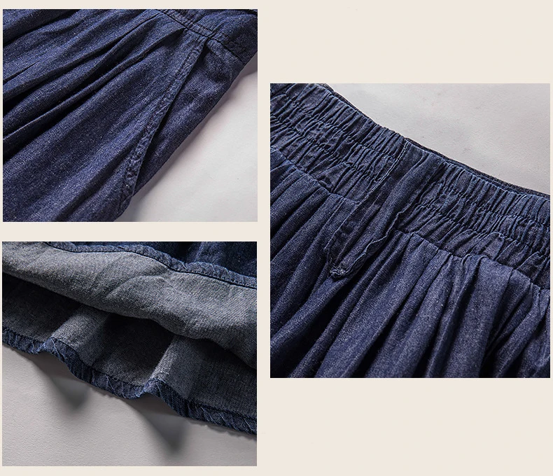 Хорошее качество Плюс Размер 6XL плиссированная джинсовая юбка женская Повседневная Длинная юбка пачка Высокая талия джинсы хараюку юбка летняя одежда