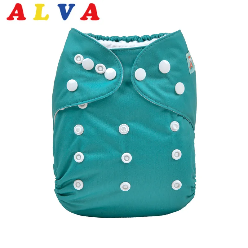 

New Arrival! Alvababy Plain Cloth Diapers Baby Reusable Solid Cloth Nappy for Babies with Insert