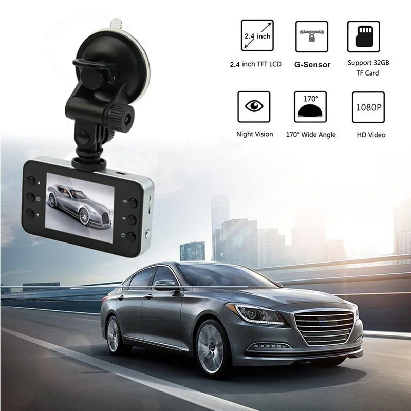 2,7 дюймов Dash камера Автомобильный видеорегистратор Full HD 1080P угол 170 градусов высокая скорость вождения автомобиля рекордер Dash камера Автомобильный видеорегистратор с функцией ночного видения