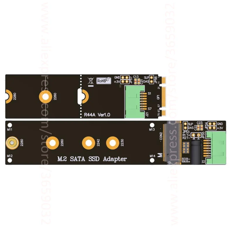 BM key M.2 SATA SSD удлинитель адаптер карта B M ключ M2 SATA3 6G. s R44A ADT link|Компьютерные кабели и