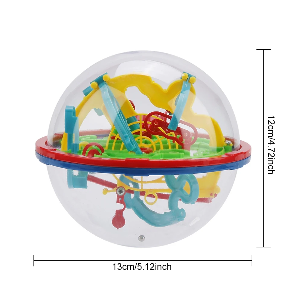 100 шагов маленький большой размер 3D лабиринт волшебный прокатный шар мраморная головоломка кубики мозговой тизер игра шар-лабиринт
