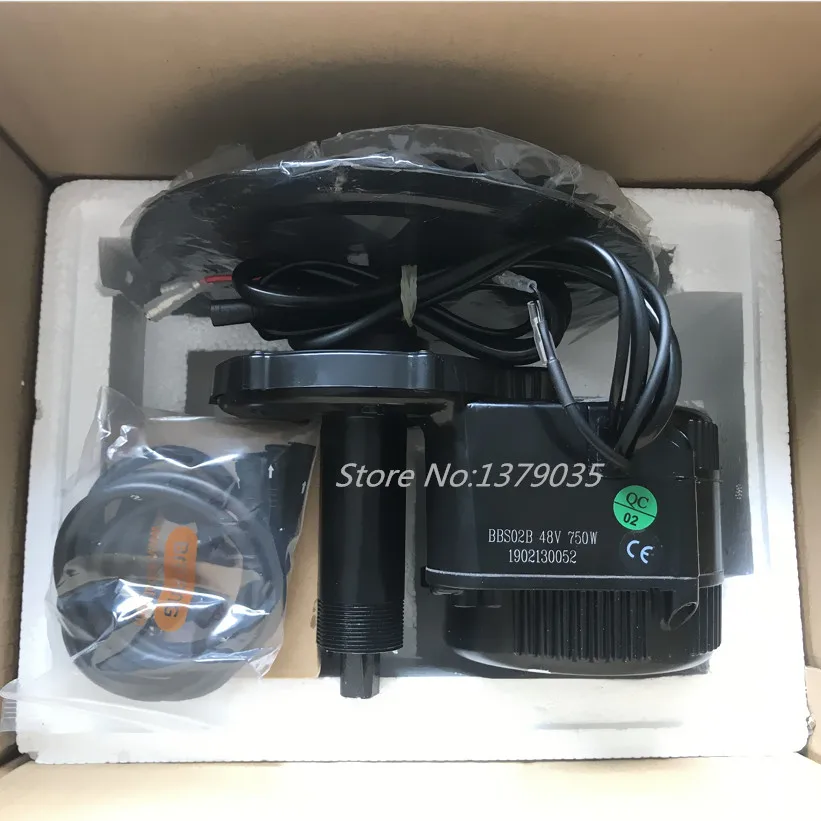 Best EU US RU no tax New Bafang BBS02B BBS02 48V 750W ebike Motor C18 LCD display bafang mid drive EBike conversion kits 2