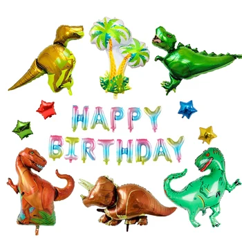 

Giant Dinosaur theme party foil balloons baby boys animal toys children dinosaur birthday party decorations kids party supplies