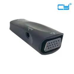 HDMI источник Женский к VGA Женский Выход видео адаптер с аудио для ПК Macbook & проектора и монитора Xbox 360 ps3 компьютер