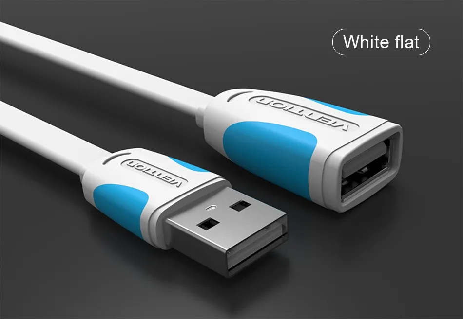 Vention USB 2,0 папа-мама USB кабель 1 м 1,5 м 2 м 3 м 5 м 3 фута Удлинительный кабель удлинитель шнура для портативных ПК