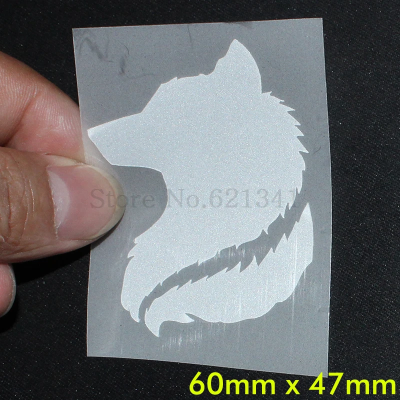 

Silver Reflective Sheets HTV Reflective Heat Transfer Vinyl Tape Film For DIY Iron-On Clothing KT20 Size: 47mmx60mm