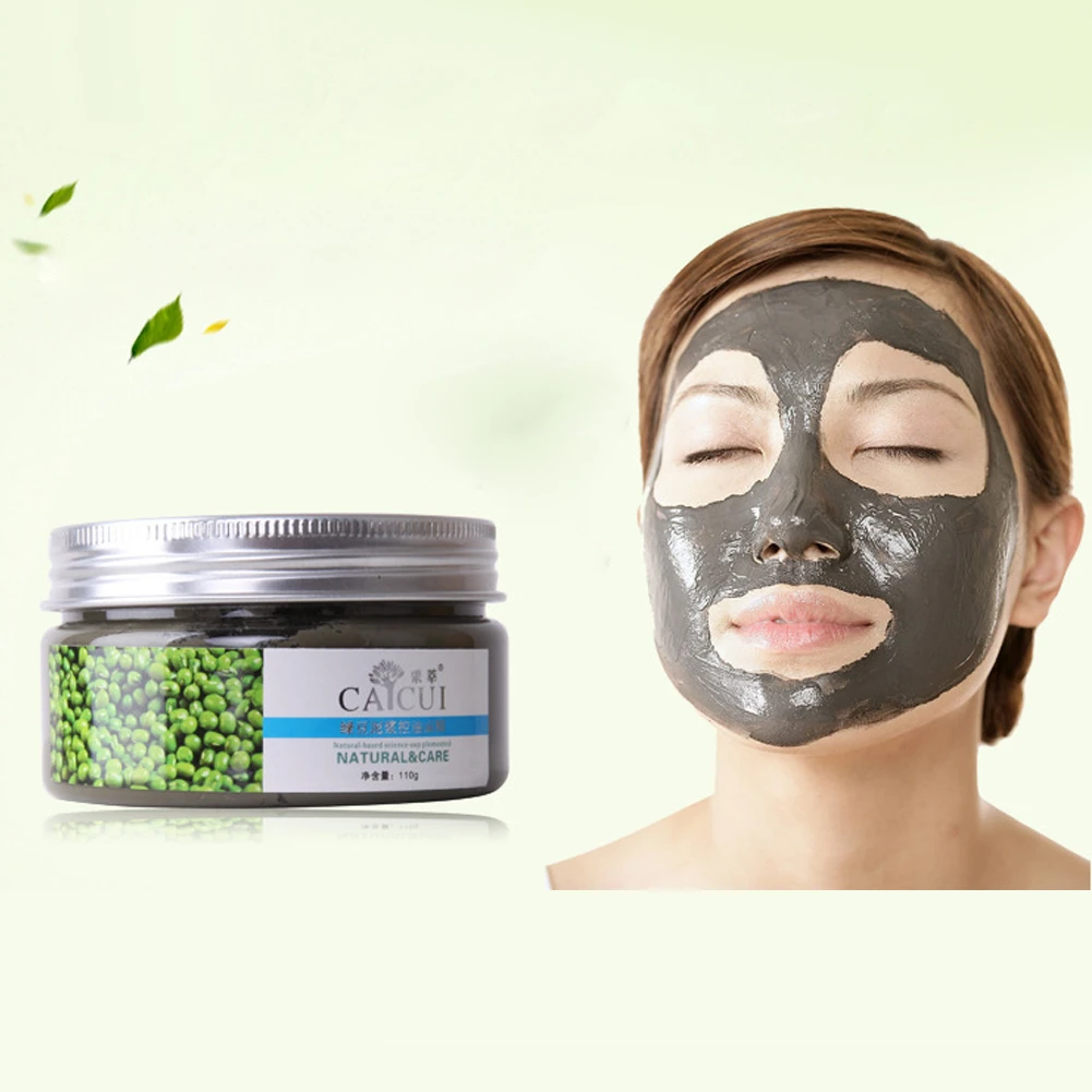 110g Mung Bead Mud Oil Control Acne Removal Cleaning Facial Mask Skin Care