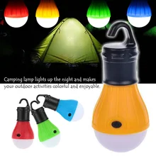 Portable Outdoor Hanging Tent Camping Light Lamp Soft Light LED Bulb Waterproof Lanterns Night Lights Use 3*AAA Battery