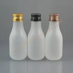 100 мл замороженная грушевидную форму пластиковая бутылка с алюминиевой крышкой (резьба). эфирное масло/жидкость/Увлажняющий/лица контейнер