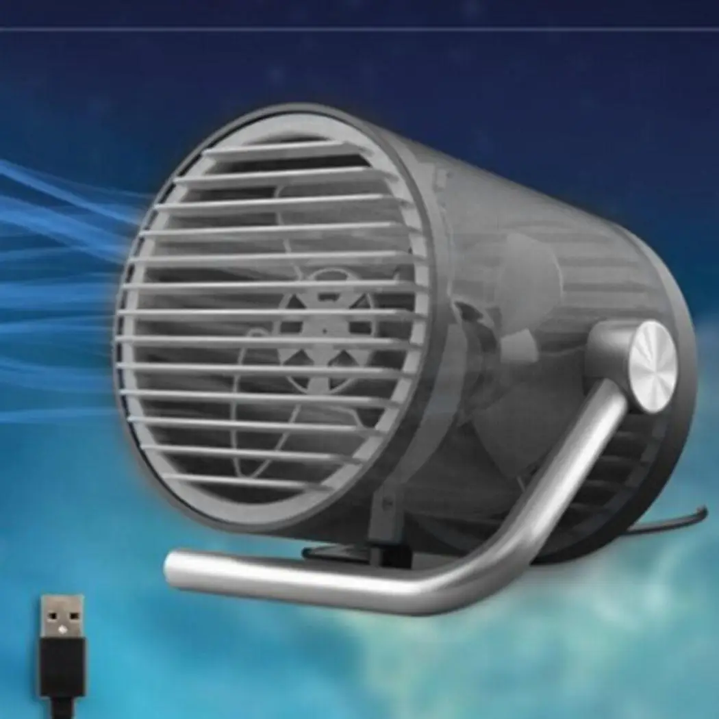 

New Arrival USB Fan Mini Table Fan with Twin Turbo Blades Control Mute For Home Office Outdoor Travel