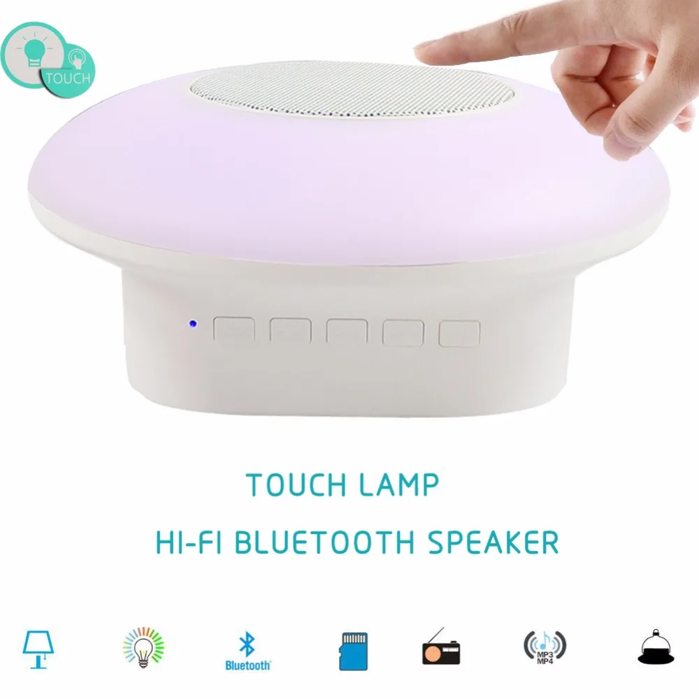 LED Touch Bedside Lamp Table Lamp with Bluetooth 4.0 Hi Fi Speaker App