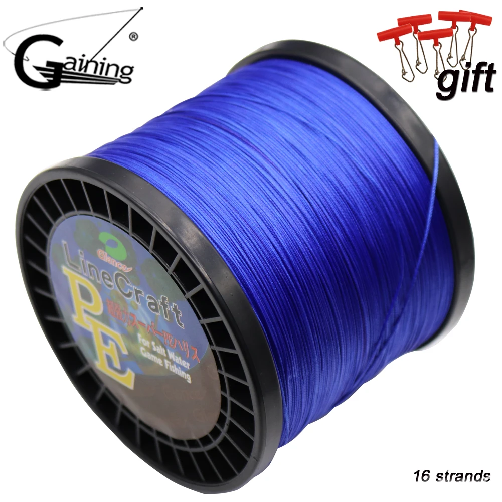 

PE Braid Line 16 Strands Braided Fishing Line 1000m Multi Color Super Strong Japan Multifilament Fishing Pe Line 308LB 94LB 59LB