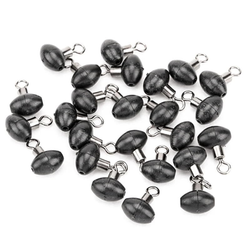 

8X12mm Black Bead with Rollowing Swivel Saltwater / Fresh Water Rig Making 3 Way Swivels for Fishing