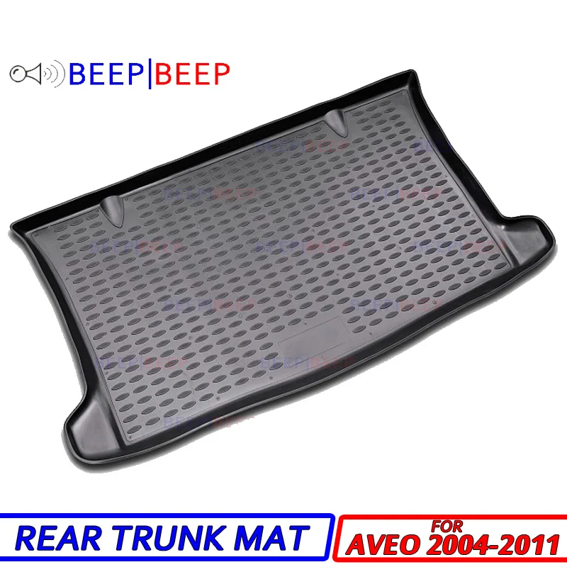 

For Chevrolet Aveo 5D Hatchback 2004-2011 car trunk mats liner boot cargo mat tray floor carpet boot cargo rear mat car styling