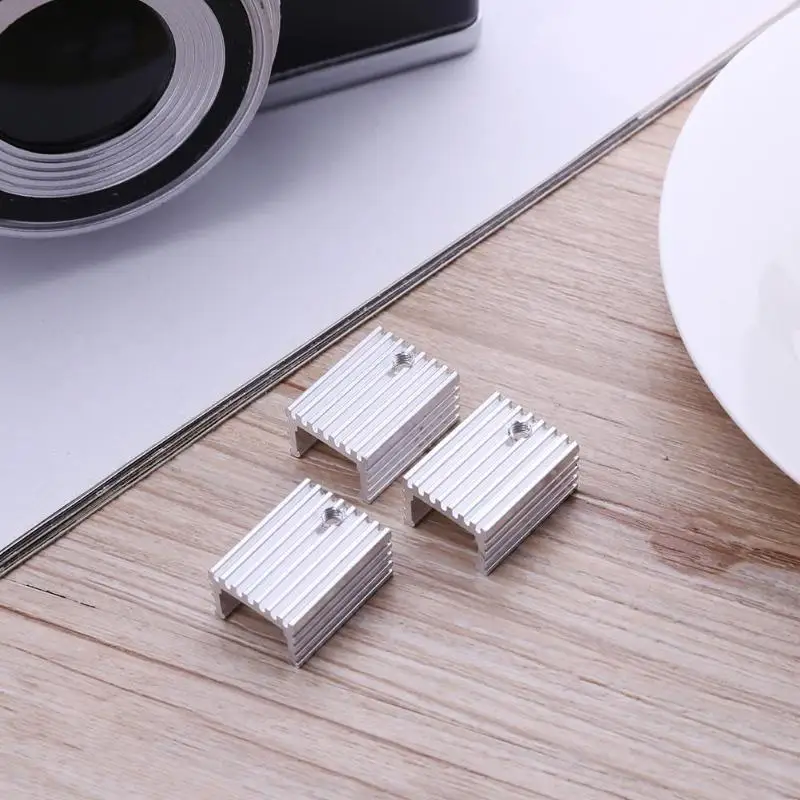 10pcs TO-220 Cooling Radiator Aluminum Sheet Heatsink Transistor Heat Sink Cooler Radiator Cooling For PC Computer Components