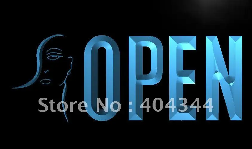 LK733- OPEN Beauty Salon Make Up LED Neon Light Sign | Дом и сад