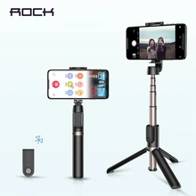 ROCK Bluetooth Selfie Stick Portable Handheld Smart Phone Camera Tripod with Wireless Remote For iPhone Samsung Huawei Android
