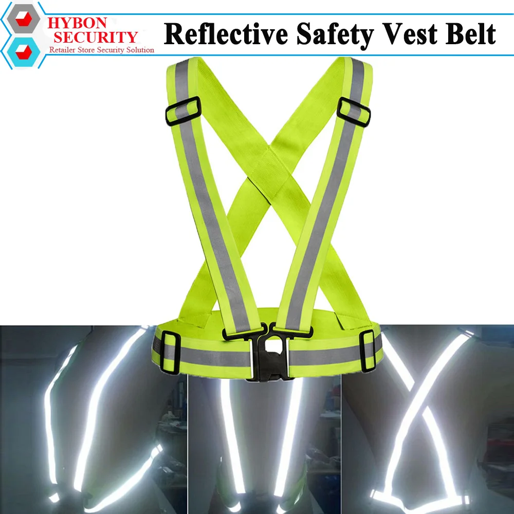 

Reflective Safety Vest Belt Reflecterend Florecente Safety Straps Veiligheids Hesje for Night Running Jogging Walking Biking