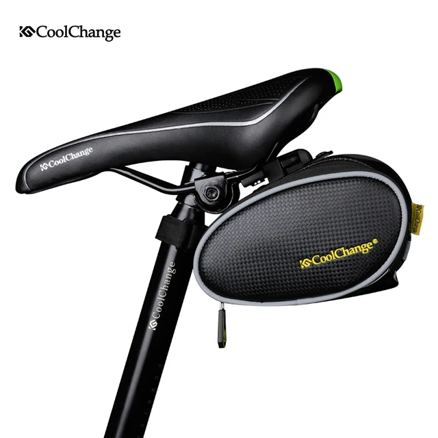 COOLCHANGE Waterproof Mountain Bike Saddle Bag Road Bike Tool Bag Seat