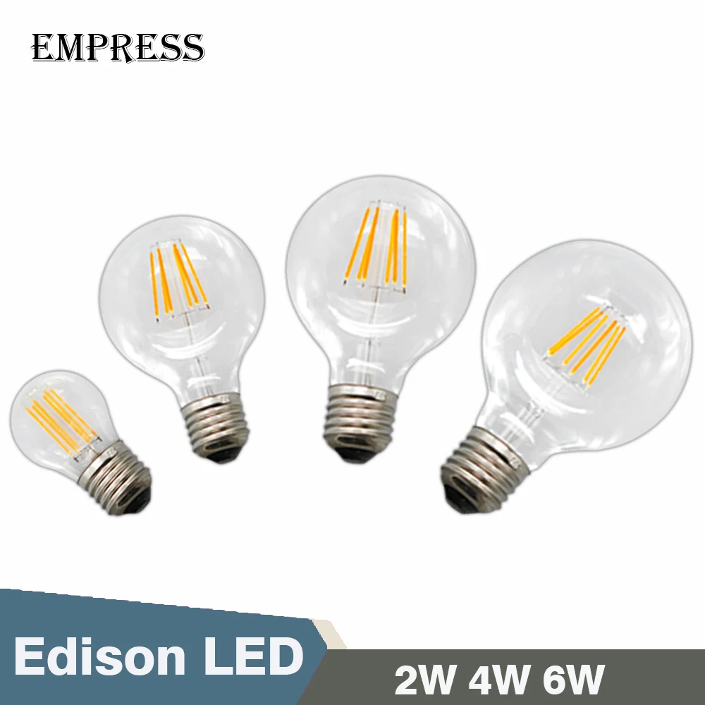 G80 G95 A60 G45 светодиодный Edison E27 2 W 4 6 Ампула Винтаж Ретро свет лампы декоративные