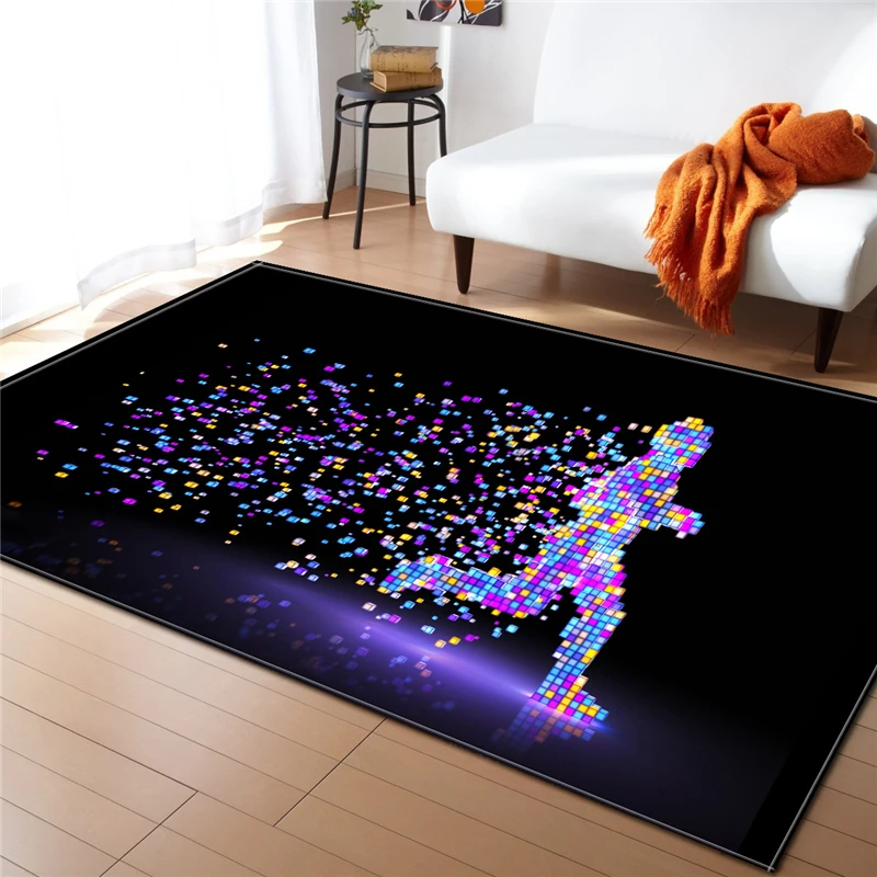 

3D Polyester Fabric Big Large Size Rectangle Office Bedroom Living Room Solid Machine Washable Anti Slip Modern Fashion Carpets