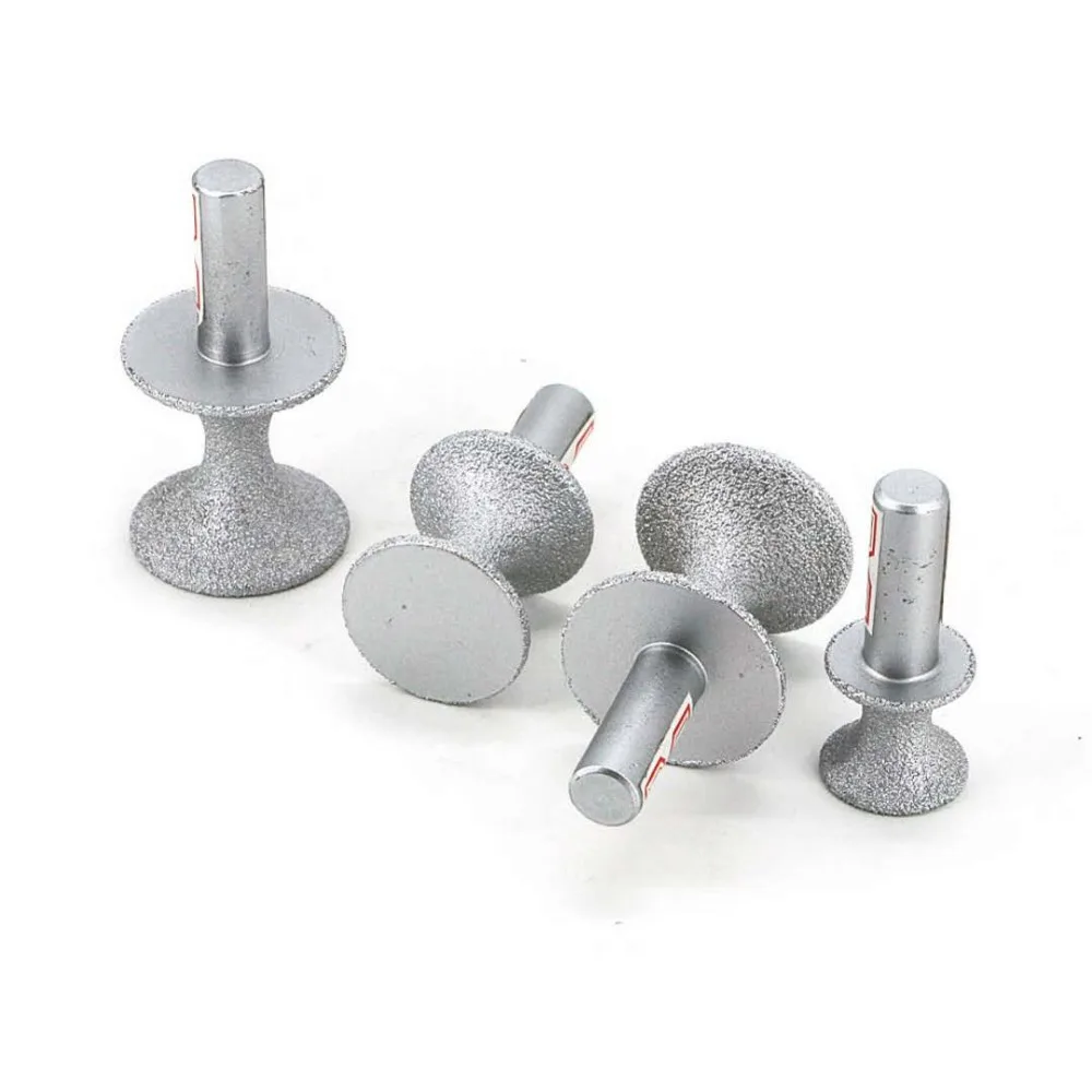 Brazed diamond semicircular stone trimming wheel