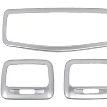 Аксессуары для MITSUBISHI OUTLANDER хромированный подвесной фонарь для чтения Крышка лампы Накладка панель управления каркас с отделкой 3 шт./компл