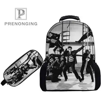 

Custom 17inch delvis-presly Backpacks Pen Bags 3D Printing School Women Men Travel Bags Boys Girls Book Computers Bag#1031-01-34