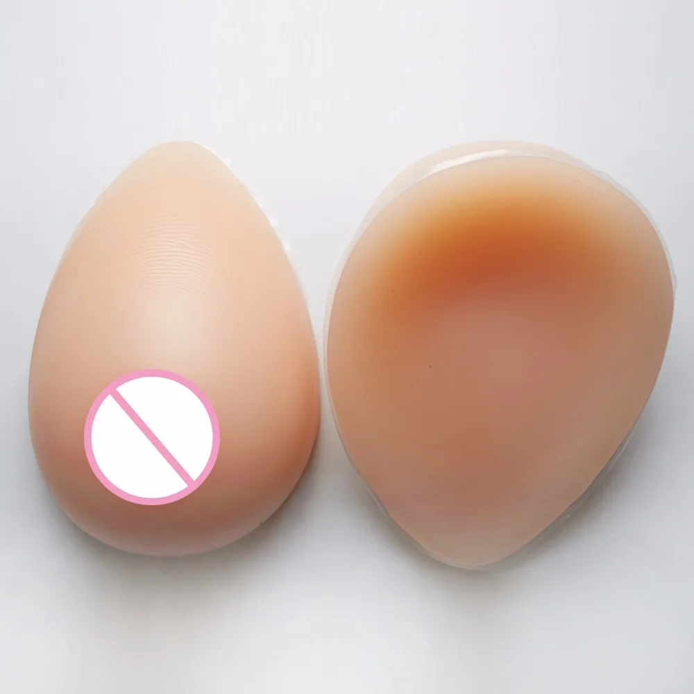 

1000g/pair D Cup Silicone Breast Forms Crossdresser Fake Boobs Shemale Prosthesis Enhancer gifts Women Realistic Human Skin Soft